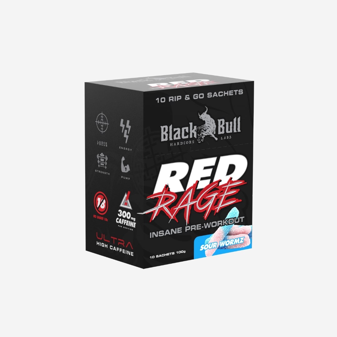 Blackbull Red Rage Sachet Sour Wormz 10g